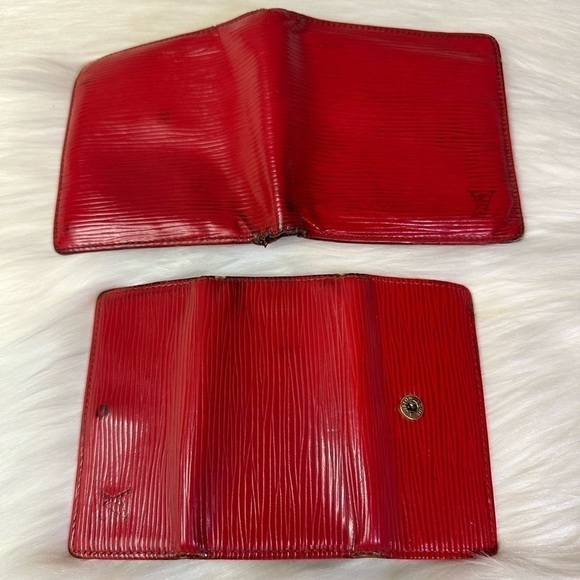 LOUIS VUITTON epi compact wallet and key holder in red bundle - Picture 4 of 17